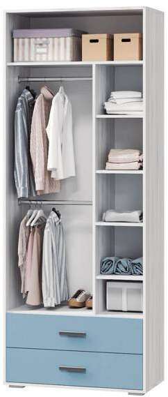 Шкаф для одежды с ящиками 870 Стич (MLK)