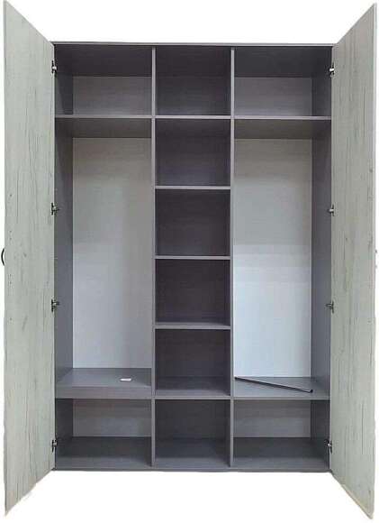 Бастион Шкаф с нишей Дуб Крафт белый / Серый шифер Бастион Шкаф с нишей Дуб Крафт белый / Серый шифер