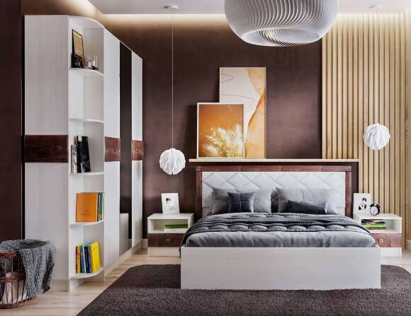 Шкаф трехдверный Мадлен (ТЭКС) Ясень Анкор светлый