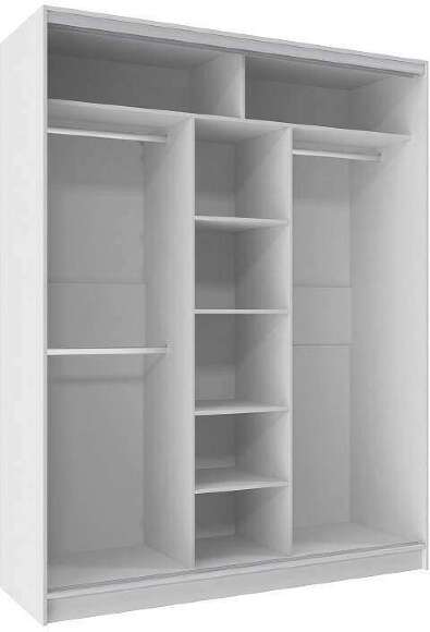 Шкаф-купе трехдверный 1800 Домашний Белый