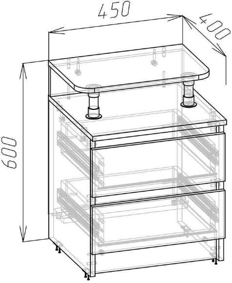 Тумба прикроватная 3Т 45-2 Зара (Крафт золотой / Крафт белый) Тумба прикроватная 3Т 45-2 Зара (Крафт золотой / Крафт белый)