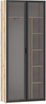 200.03 шкаф для одежды (витрина) Арден Дуб Делано / черный 200.03 шкаф для одежды (витрина) Арден Дуб Делано / черный