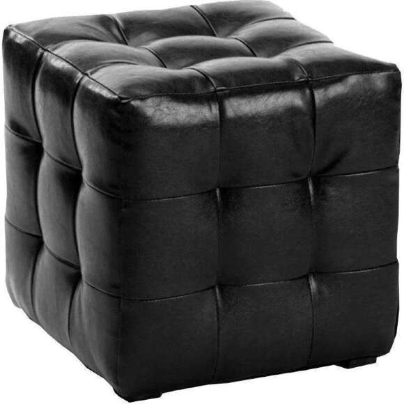 Пуф Лотос Черный экокожа