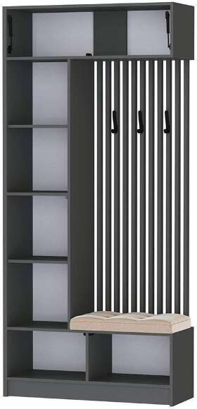 Прихожая Руэлла. Комплект 4, Графит Прихожая Руэлла. Комплект 4, Графит