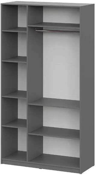 ШК 5 шкаф 1200 + полки 1 комплект / Графит