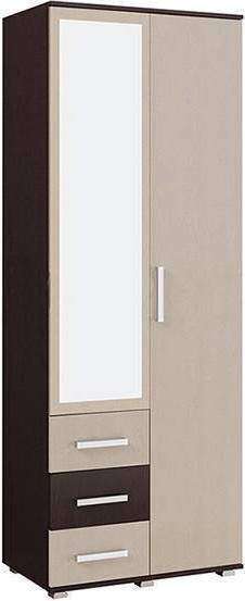 Шкаф Белла 2-х створчатый дуб беленый / венге