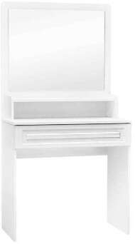 Стол с ящиком и надстройкой Афина АФ-19 + АФ-19А белое дерево