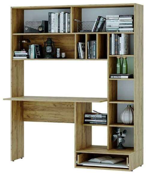 Стол письменный Техно, крафт/цемент