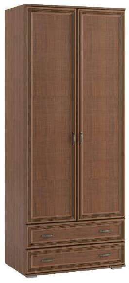 Шкаф двухстворчатый ЛШ-22 Ливорно DOMANI Орех донской