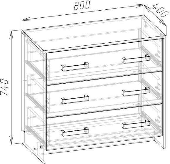 Спальня Соня венге, дуб молочный. Комплект 1