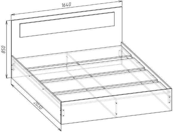 Спальня Соня венге, дуб молочный. Комплект 1