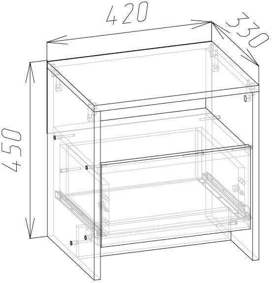 Спальня Соня венге, дуб молочный. Комплект 1