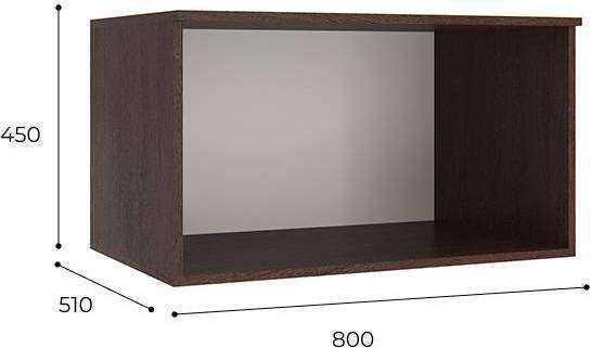 Антресоль для шкафа Лагуна 80, венге/дуб молочный Антресоль для шкафа Лагуна 80, венге/дуб молочный