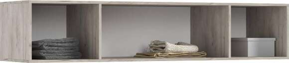 Шкаф Ирис с антресолью (1800), Кашемир, Дуб Крафт серый