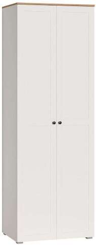 Остин Шкаф для одежды 13.336.02 белый/дуб золотой