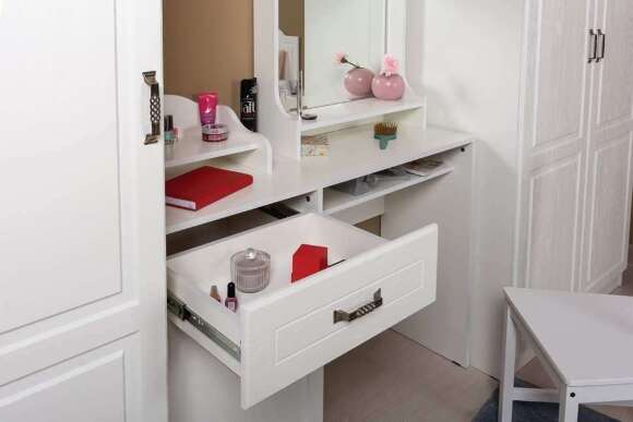 Спальня Ливерпуль вар.12 Белый/Ясень ваниль