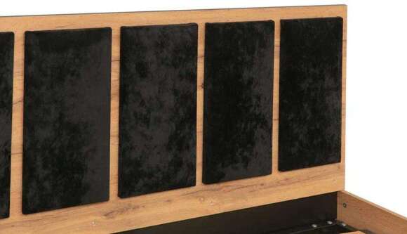 Кровать Либерти 51.18 Дуб вотан/Черный Кровать Либерти 51.18 Дуб вотан/Черный