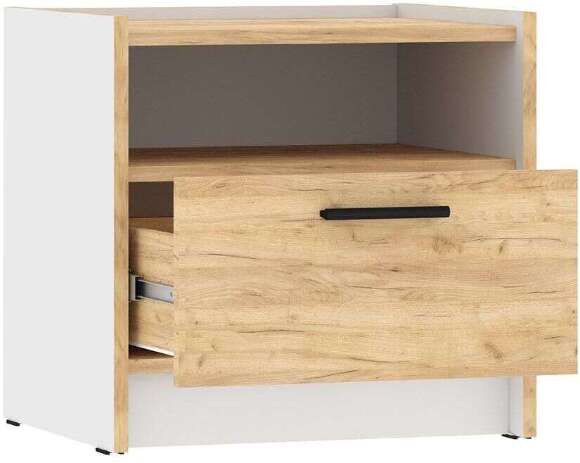 НМ 011.15 Тумба прикроватная Оттавия Белый/Дуб золотой НМ 011.15 Тумба прикроватная Оттавия Белый/Дуб золотой