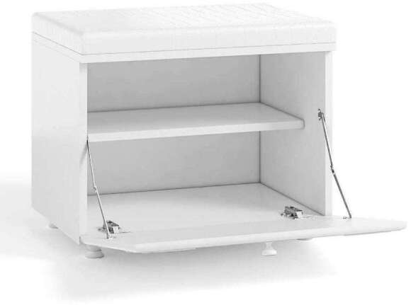 Тумба под обувь (ш.600) Италия ИТ-21 белое дерево