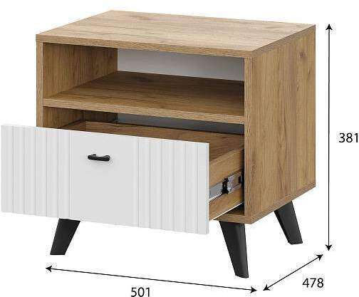 Тумба прикроватная Милан (SV-Мебель) Белый Тумба прикроватная Милан (SV-Мебель) Белый