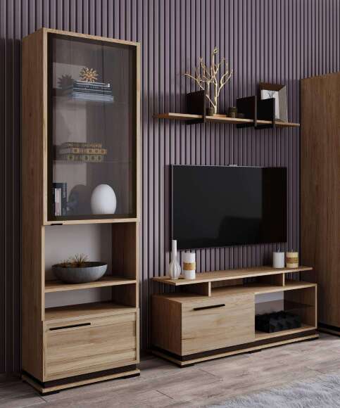 Тумба ТВ Модена МТ-1 (Домани) Гикори Рокфорд / Венге Тумба ТВ Модена МТ-1 (Домани) Гикори Рокфорд / Венге