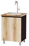 Шкаф под мойку Плейона П6М, венге/дуб делано Шкаф под мойку Плейона П6М, венге/дуб делано