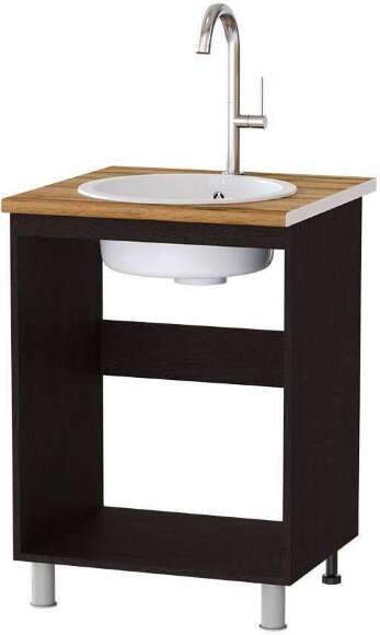 Шкаф под мойку Плейона П6М, венге/дуб делано Шкаф под мойку Плейона П6М, венге/дуб делано