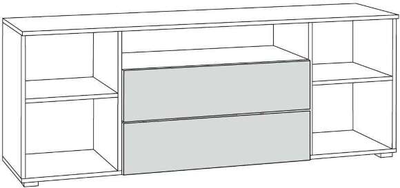 Тумба под ТВ 16.47 Остин Серый Графит, Дуб Золотой