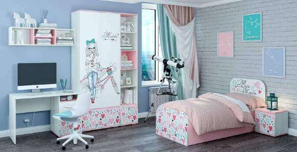 Шкаф двухстворчатый Малибу ШК-19 БТС