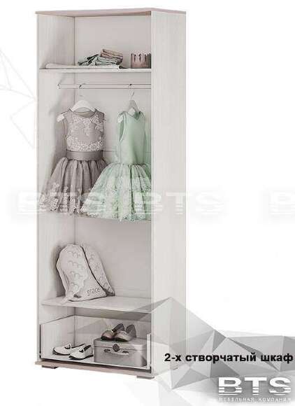 Шкаф двухстворчатый Малибу ШК-19 БТС