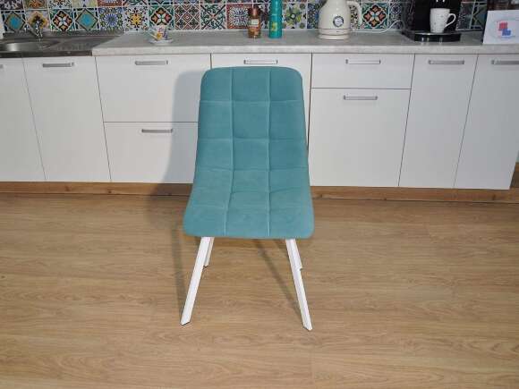 Стул ХИТ-2 / белый / бирюза