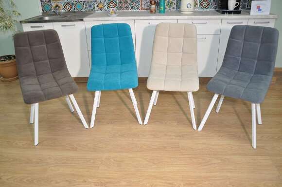 Стул ХИТ-2 / белый / бирюза