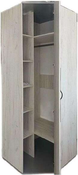 Бастион Шкаф угловой Дуб Крафт белый / Серый шифер Бастион Шкаф угловой Дуб Крафт белый / Серый шифер