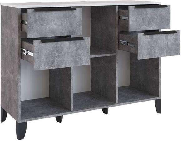 Комод Малави, Ателье светлое, Белый глянец Комод Малави, Ателье светлое, Белый глянец