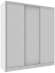 Шкаф-купе трехдверный 2000 Домашний Белый