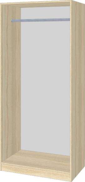 Шкаф Лена 2Ш, Дуб сонома, белый