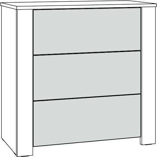 Джастин Комод 16.228.03 белый/дуб белый