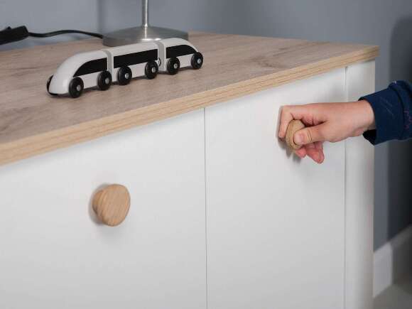 Джастин Комод 16.228.03 белый/дуб белый