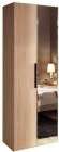 Шкаф для одежды с зеркалом Bauhaus 8, дуб сонома