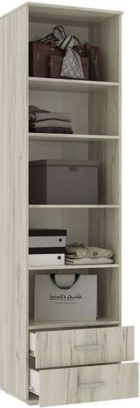 Шкаф бельевой Ева NEW дуб крафт белый