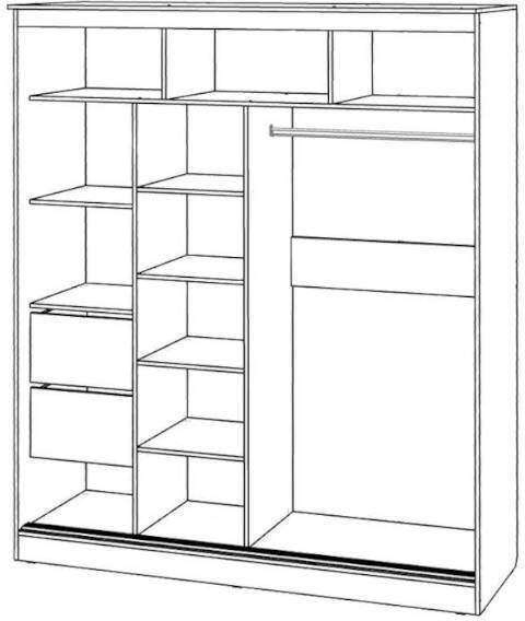 Шкаф-купе Элегант-2 венге