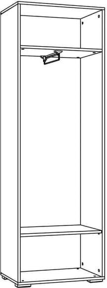 НМ 011.18 Шкаф Summit / ясень анкор темный / софт графит НМ 011.18 Шкаф Summit / ясень анкор темный / софт графит