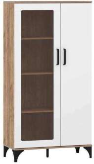 НМ 013.52 Марсель шкаф-пенал Дуб Крафт табачный/Меренга НМ 013.52 Марсель шкаф-пенал Дуб Крафт табачный/Меренга