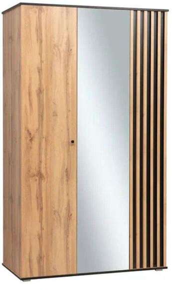 Шкаф для одежды Либерти 51.14 (опора h20) Дуб вотан/Черный