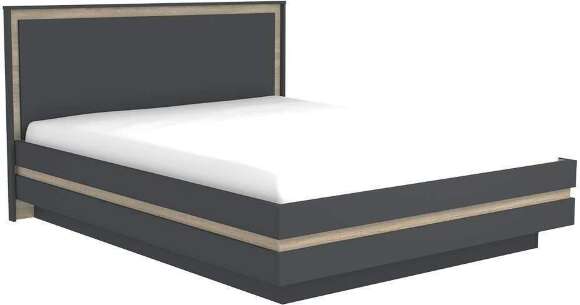 Кровать с основанием 1800 Анона, антрацит