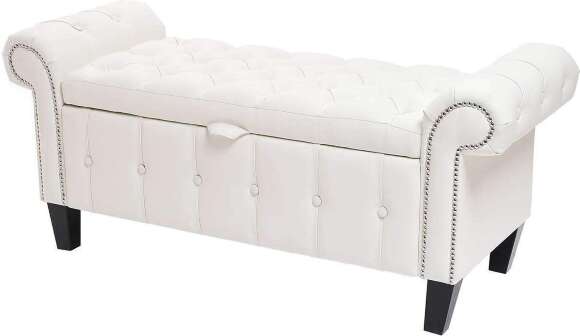 Пуф Торрокс белый к/з