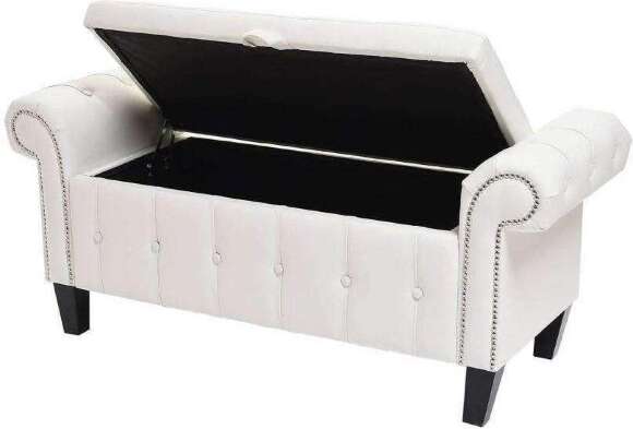 Пуф Торрокс белый к/з