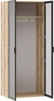 200.04 шкаф для одежды (витрина) Арден Дуб Делано / черный 200.04 шкаф для одежды (витрина) Арден Дуб Делано / черный