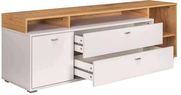 Бэль Тумба 10.92 Дуб Золотой / Белый