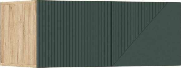 Шкаф Ирис с антресолью (900), Браш Мени Грин, Дуб Крафт
